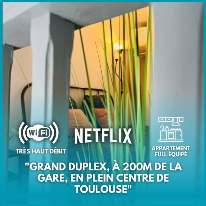 Duplex - Centre - Gare Matabiau Lejlighed Toulouse Eksteriør billede